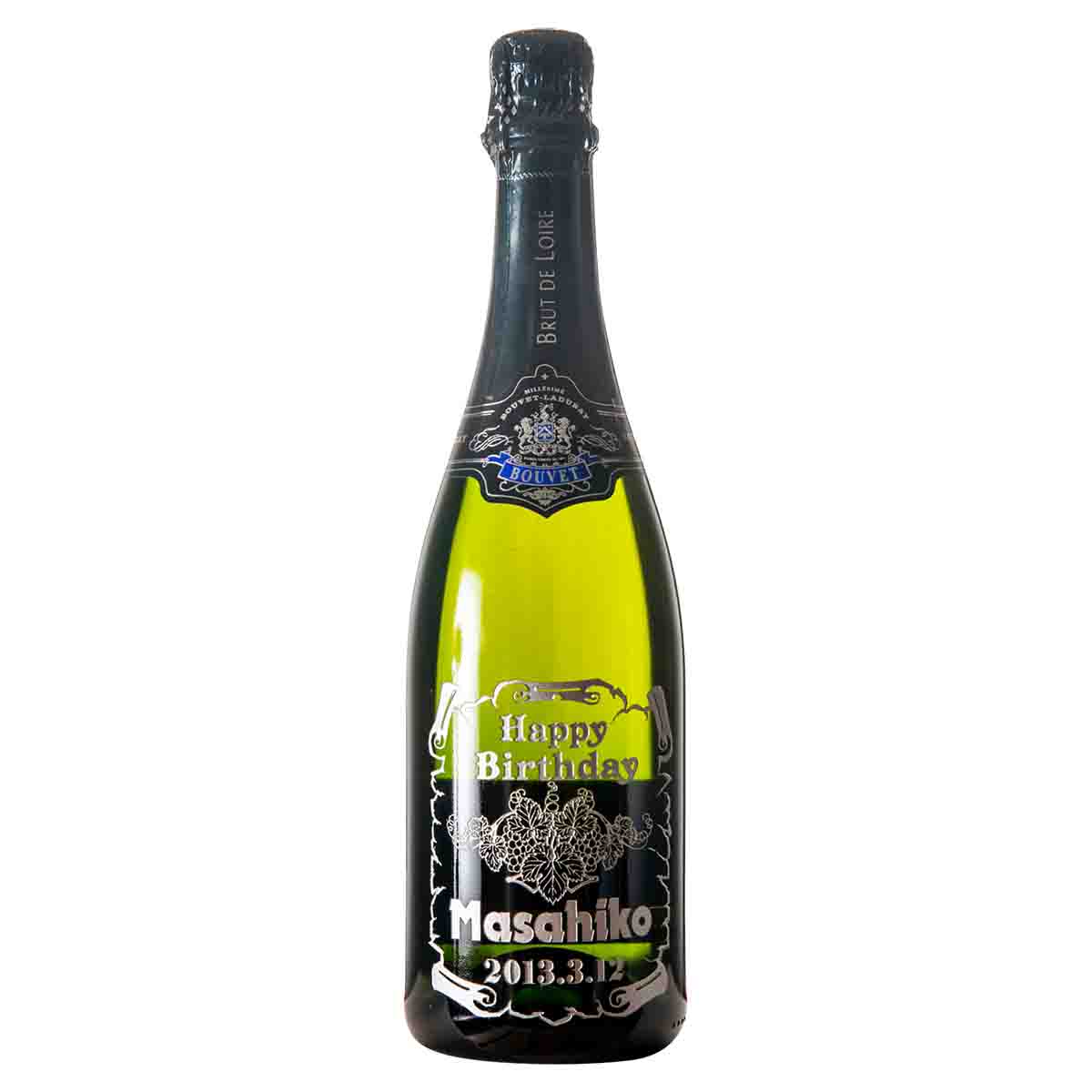 【エッチング・彫刻】シャンパン 750ml  [白]（木箱入り）